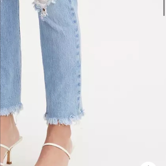 Stretch Skinny Levi light Jeans with holes - Picture 3 of 5